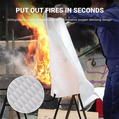 Portable Emergency Fire Blanket Retardant Fire Suppression Blanket Survival Shelter Safety Cover Fire Extinguisher Fireproof Mat