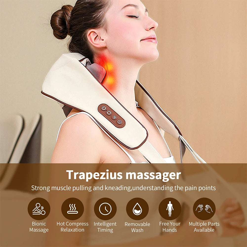 Neck & Shoulder Massager With Heat